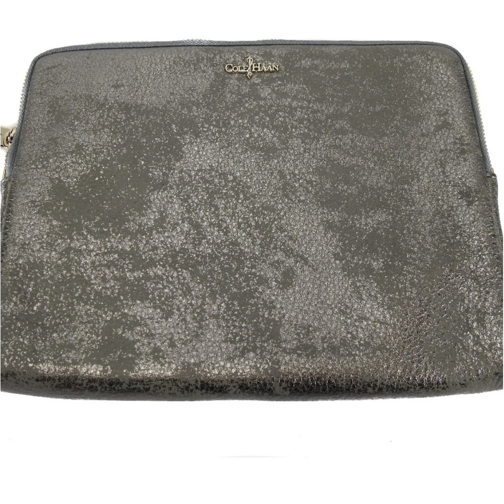 Cole Haan Crosby Metallic Silver Tablet iPad Computer Case